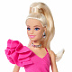 Barbie Deluxe Style modell rózsaszín ruhában fodorral JJN73