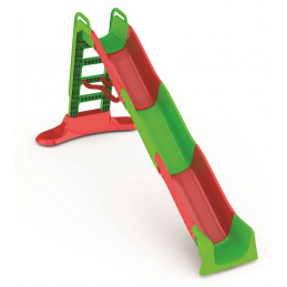 Doloni csúszda fogantyúval + vízcsatlakozás 400 cm Piros-zöld