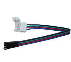 Csatlakozó LED csíkokhoz - RGB - 10mm - 4 pin - STRIP / CONTROLLER