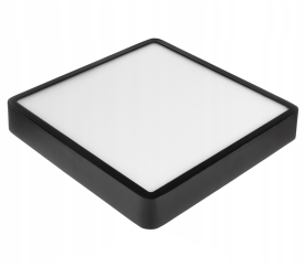 LED panel négyzet felületű fekete 30x30x3,5cm - 24W - 1900Lm - semleges fehér