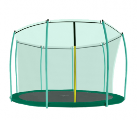 Aga belső védőháló 366 cm trambulinra 8 rudas Dark Green (kör)