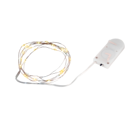 Linder Exclusiv Akkumulátoros lánc 20 LED meleg fehér