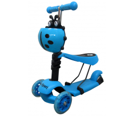 R-Sport Gyermek háromkerekű robogó 5in1 LED kerekekkel H3 Kék