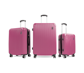 Aga Travel bőröndkészlet MR4652 Rózsaszín