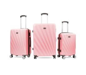 Aga Travel bőröndkészlet  MR4653 Rózsaszín