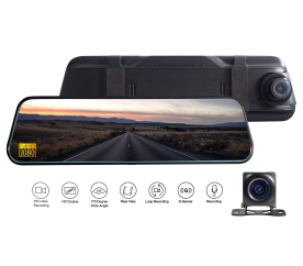 Dexxer Kettős autós kamera a visszapillantó tükörben a visszapillantó kamerával M50