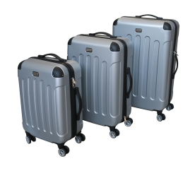 Linder Exclusiv bőröndkészlet  LUXURY MC3001 S,M,L ezüst