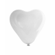 Aga4Kids Latex léggömb szív alakú fehér 25 cm