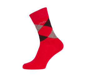 Versace 19.69 BUSINESS zokni 5-ös csomag piros-fekete (C176)