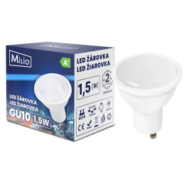 LED izzó - GU10 - 1,5W - 125Lm - meleg fehér