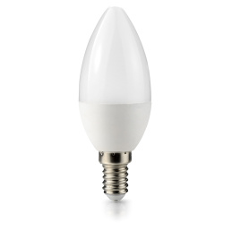 LED izzó - E14 - 1W - 85Lm - gyertya - semleges fehér