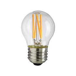 LED izzó - E27 - G45 - 4W - 340Lm - filament - meleg fehér