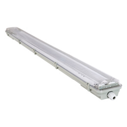 Lámpatest + 2x LED csöves mini lemez - T8 - 120cm - 230V - IP65 - hideg fehér