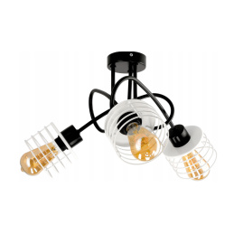 Mennyezeti függesztett lámpa LOFT - 3xE27 - SPRING WHITE