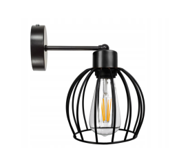 Fali lámpa - fali lámpa - E27 - KULA - fekete
