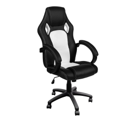 Aga Gamer szék  Racing MR2070 fekete - fehér
