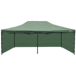Aga összecsukható ollós szerkezetű sátor PARTY  3x6m zöld