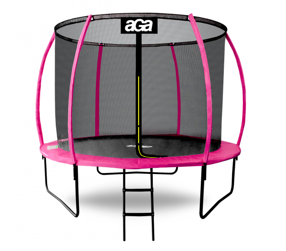 Aga SPORT EXCLUSIVE trambulin 305 cm rózsaszín + védőháló + létra