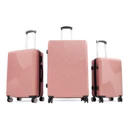 Aga Travel Bőröndkészlet MR4654 Rózsaszín