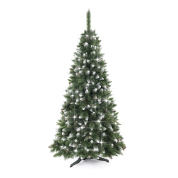 Aga Karácsonyfa Fenyő 180 cm Kristály ezüst