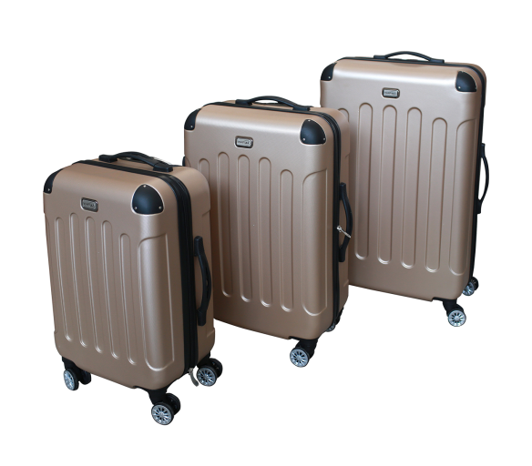Linder Exclusiv bőröndkészlet LUXURY MC3000 S,M,L arany