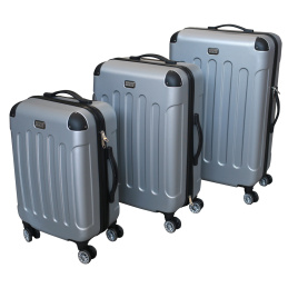 Linder Exclusiv bőröndkészlet  LUXURY MC3001 S,M,L ezüst