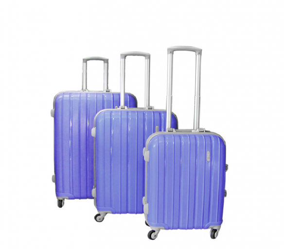 Linder Exclusiv bőröndkészlet  COLOR ALUMINUM MC3058 S,M,L lila