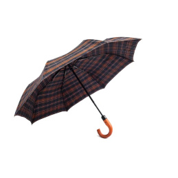 Pierre Cardin esernyő fogantyúval barna és kék összehajtható
