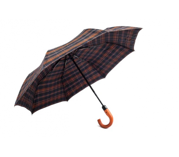 Pierre Cardin esernyő fogantyúval barna és kék összehajtható